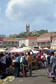 Grenada Prints: Saturday market, St