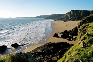 Images Dated 27th December 2008: Saundersfoot Cliffs, Dyfed, Wales, United Kingdom, Europe