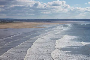 Sea Scape Prints: Saunton Sands, Devon, England, United Kingdom, Europe