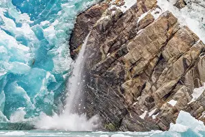 Spectacular Prints: Sawyer Glacier calving from Tracy Arm-Fords Terror Wilderness area in Southeast Alaska