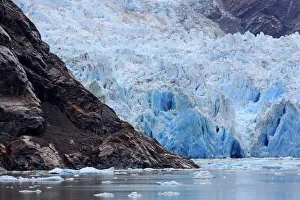 Natural Landmark Prints: Sawyer Glacier in Tracy Arm Fjord, Alaska, United States of America, North America