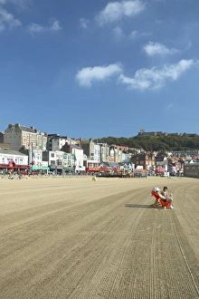 Scarborough Prints: Scarborough Beach, Scarborough, North Yorkshire, England, United Kingdom, Europe