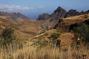 Santo Prints: Scenery in the valley of Ribeira de Cruz, northwest Saint Anthony, Cape Verde