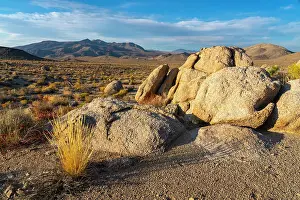 Scenic view of desert of Death Valley National Park during sunset, Eastern California, California, United States of America, North America