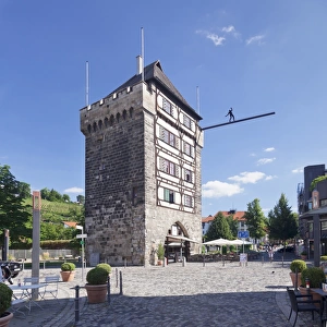 Esslingen Prints: Schelztorturm tower, Esslingen, Baden-Wurttemberg, Germany, Europe