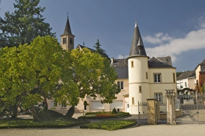 Luxembourg Prints: Schloss garden and gatetower