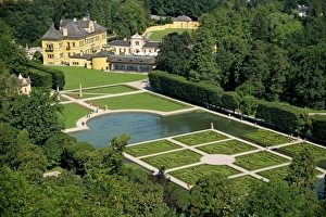 Schloss Hellbrunn Prints: Schloss Hellbrunn pleasure gardens, near Salzburg, Austria, Europe