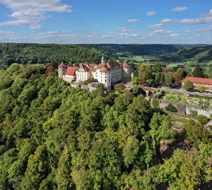 Baden Wurttemberg Prints: Schloss Langenburg, Langenburg, Hohenlohe, Baden-Wurttemberg, Germany, Europe