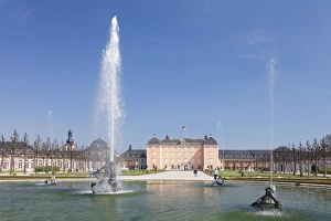 Schloss Schwetzingen Palace, Baroque Garden, Schwetzingen, Baden-Wurttemberg, Germany