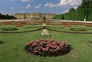 Schonbrunn Prints: Schonbrunn Palace and Gardens, UNESCO World Heritage Site, Vienna, Austria