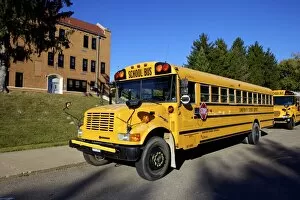 Images Dated 5th October 2010: School Bus, St Joseph, Missouri, Midwest, United States of America, North America