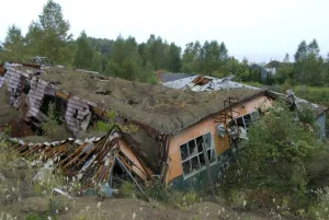 School destroyed during the 2000 eruption of Usu volcano, Toya-Shikotsu National Park School destroyed during the 2000 eruption of Usu volcano, Toya-Shikotsu National Park