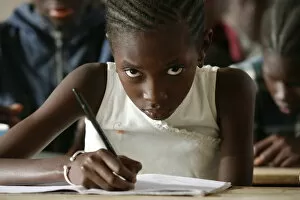Images Dated 29th September 2009: Schoolchildren, Garage-Bentenier, Thies, Senegal, West Africa, Africa