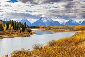 Schwabacher landing, Teton Range, Grand Teton National Park, Wyoming, United States