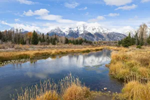 Schwabacher landing, Teton Range, Grand Teton National Park, Wyoming, United States