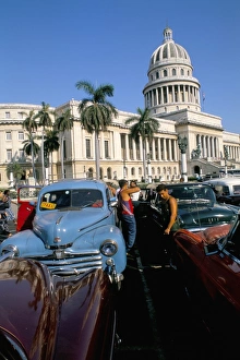 Hispanic Prints: Science Museum, former Chamber of Represtatives, Capitole, Havana, Cuba