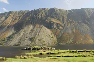 Eroded Prints: The Screes, Lake Wastwater, Wasdale, Lake District National Park, Cumbria