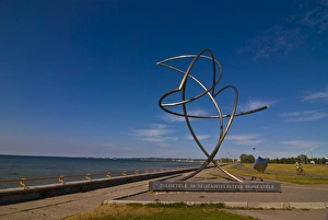 Tallinn Prints: Sculpture at the beachfront of Pirita, Tallinn, Estonia, Baltic States, Europe