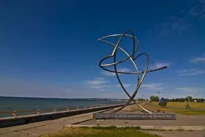 Sculpture at the beachfront of Pirita, Tallinn, Estonia, Baltic States, Europe