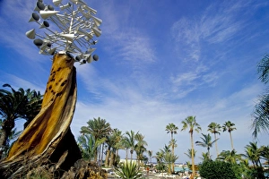 Puerto De La Cruz Prints: Sculpture called Tribute to the Trade Winds, Puerto de la Cruz, Tenerife
