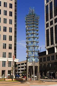Orlando Prints: Sculpture, City Hall Plaza, Orlando, Florida, United States of America, North America