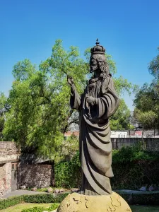 Symbolism Prints: Sculpture at the gardens of Basilica of Our Lady of Guadalupe