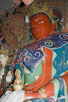 Gyangze Prints: Sculpture, Kumbum, Gyantse, Tibet, China, Asia