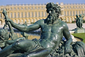 Sculpture le Rhone et la Saone, Chateau de Versailles, Versailles, Les Yvelines