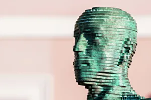 City View Prints: Detail of sculpture named Piss made by David Cerny