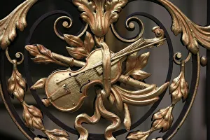 Ironwork Prints: Sculpture in Notre-Dame church, Bordeaux, Gironde, Aquitaine, France, Europe