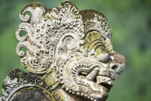 Religious Icon Prints: Detail of sculpture, Pura Taman Ayun Temple, Mengwi, Bali, Indonesia, Southeast Asia, Asia
