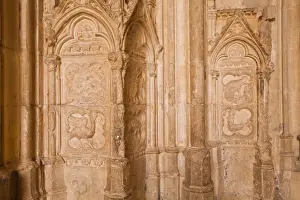 Portal Prints: Detail of the sculptures on the Portail de la Grande Chapelle in the Palais des Papes