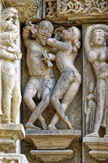 Khajuraho Prints: Sculptures on the walls of Lakshmana Temple, Khajuraho Group of Monuments
