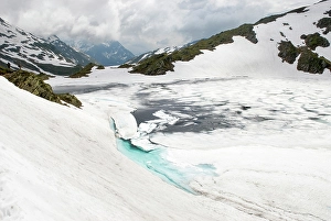 Ticino Prints: Scuro lake in spring, Val Piora, Canton Ticino, Switzerland