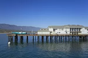 Images Dated 14th July 2009: Sea Center on Stearns Wharf, Santa Barbara Harbor, California, United States of America