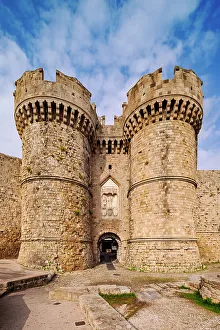 Sea Gate, Medieval Old Town, Rhodes City, Rhodes Island, Dodecanese, Greek Islands, Greece, Europe