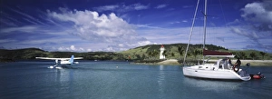 Images Dated 6th November 2009: Sea plane and yacht, Hamilton Island, Great Barrier Reef, Queensland, Australia, Pacific