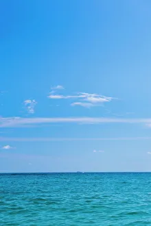 Sri Lanka Prints: Sea and sky at Unawatuna Beach on the South Coast of Sri Lanka, Asia