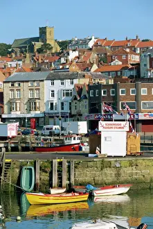 Scarborough Prints: The seafront of Scarborough, the popular seaside resort on the coast of North Yorkshire