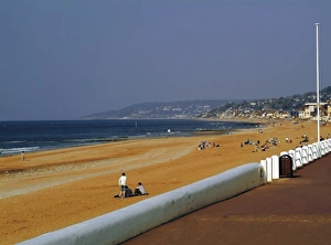 Calvados Prints: Seafront, Villars sur Mer, Calvados, Cote Fleurie, Normandy, France, Europe