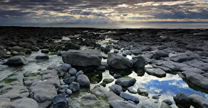 Seascape from Nash Point looking across The Bristol Channel, South Wales, United Kingdom, Europe
