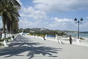Images Dated 21st March 2008: Seaside promenade, La Marsa resort, near Tunis, Tunisia, North Africa, Africa