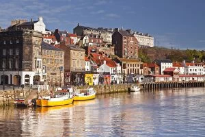 North York Moors Collection: The seaside town of Whitby in the North York Moors National Park, Yorkshire, England
