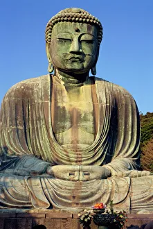 The seated statue of the Great Buddha of Kamakura in