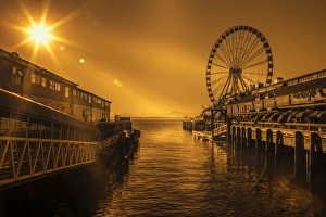 Ferris Wheel Prints: Seattles Great Ferris Wheel at Pier 57