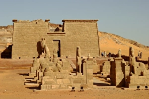 Nubian Prints: Seboua temple, Lake Nasser, Nubia, Egypt, North Africa, Africa