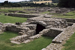 Chester Prints: Section of Commandants House, Roman Chesters Fort, Hadrians Wall
