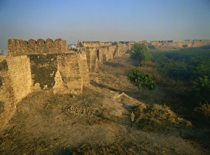 Section of walls inside Fort, said to date from the 4th century, Nagaur Fort Section of walls inside Fort, said to date from the 4th century, Nagaur Fort