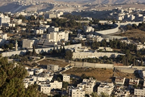 Images Dated 17th August 2007: Security wall in Abu Dis (East Jerusalem), Jerusalem, Israel, Middle East