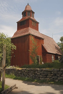 Skansen Prints: Seglora church, Skansen, Stockholm, Sweden, Scandinavia, Europe